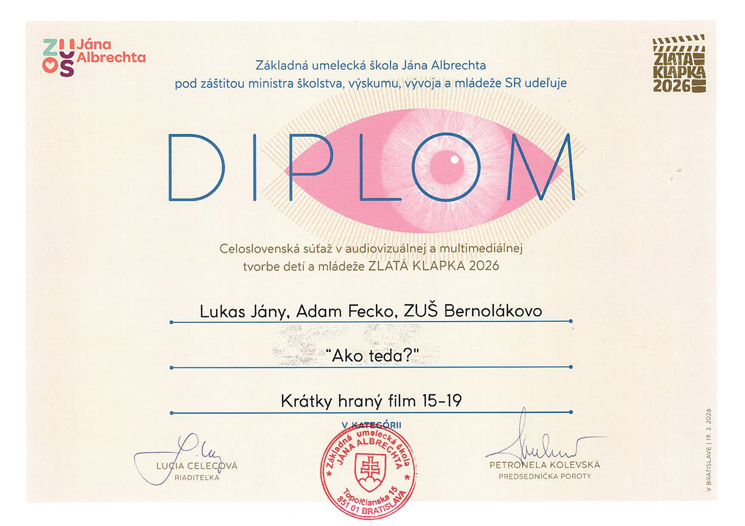 2026 03 Lucas Jany Adam Fecko Kratky hrany film 15 19 rokov