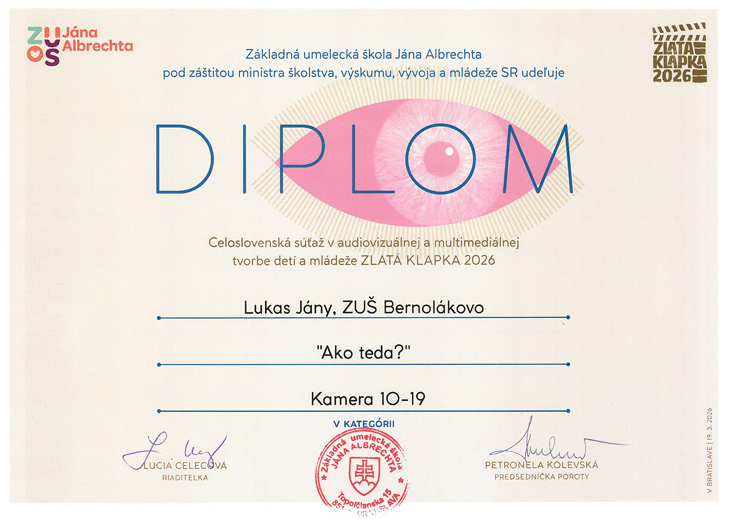 2026 03 Lucas Jany Kamera 10 19 rokov